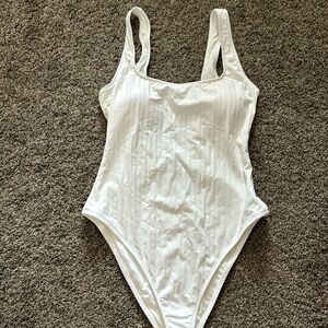 Aerie White One Piece Swimsuit